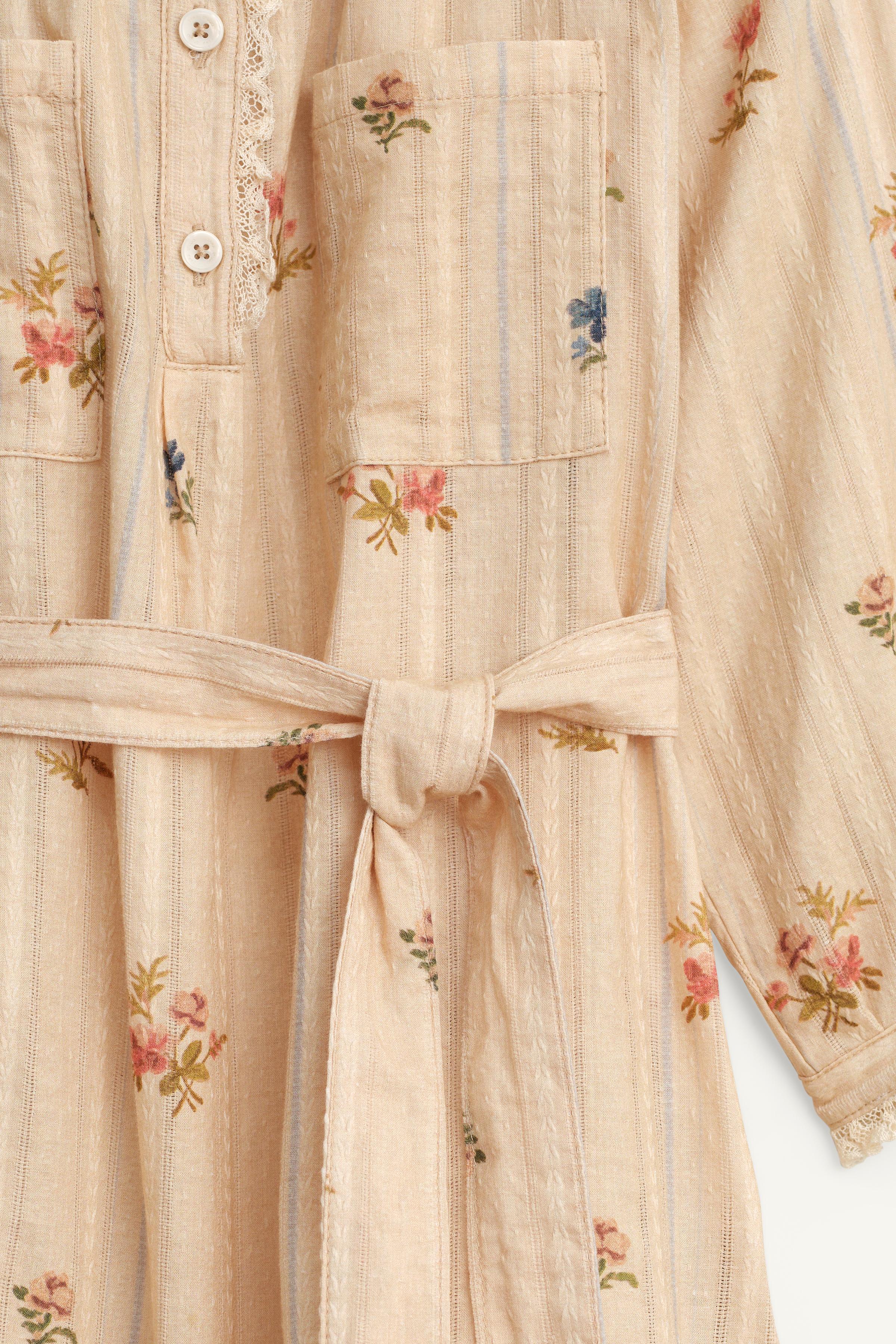 LIMITED EDITION FLORAL PRINT SHIRT DRESS