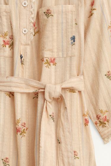 ROBE CHEMISE IMPRIMÉ FLEURS ÉDITION LIMITÉE - Imprimée de Zara - Image 8