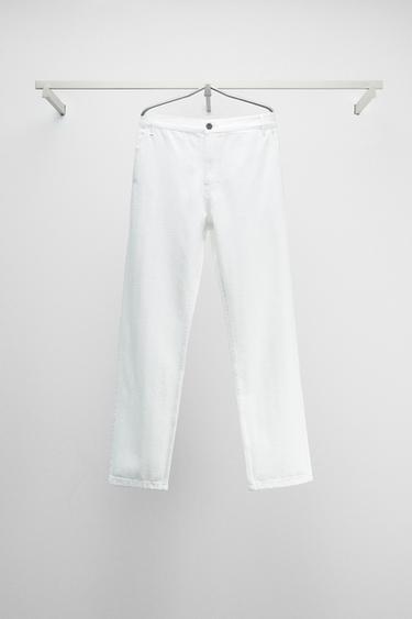 JEANS STRAIGHT FIT ESPIGA - Crudo de Zara