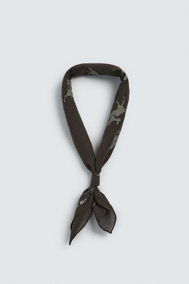 HORSE PRINT BANDANA - Brown by Zara - Image 4