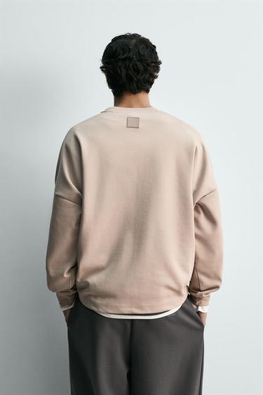 INTERLOCK SWEATSHIRT WITH POCKETS - Dusty pink by Zara - Image 2