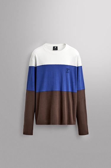 CAMISETA COLOR BLOCK LINO - ALGODÓN - varios de Zara