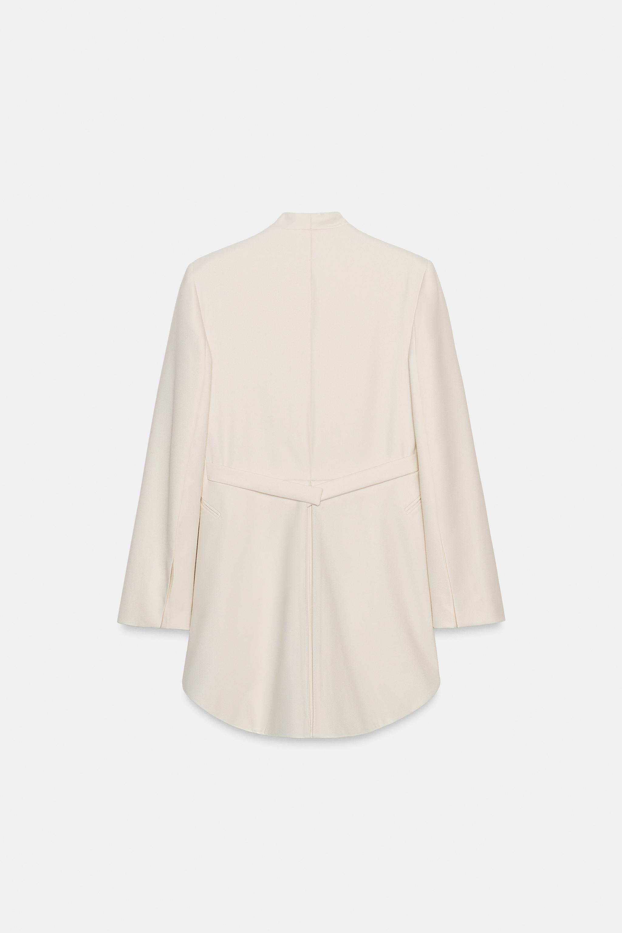 ZW COLLECTION LAPELLESS LONG BLAZER