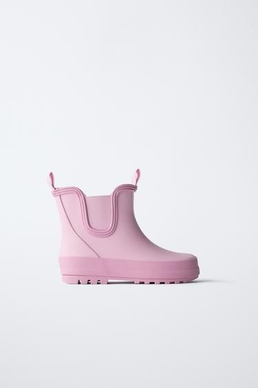 Zara ELASTICATED RAIN BOOTS - Pink - Image 0
