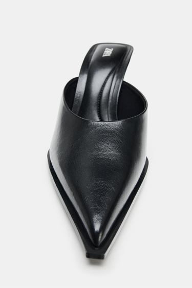 CHAUSSURES À TALONS ET BRIDES ARRIÈRE - Noir de Zara - Image 4