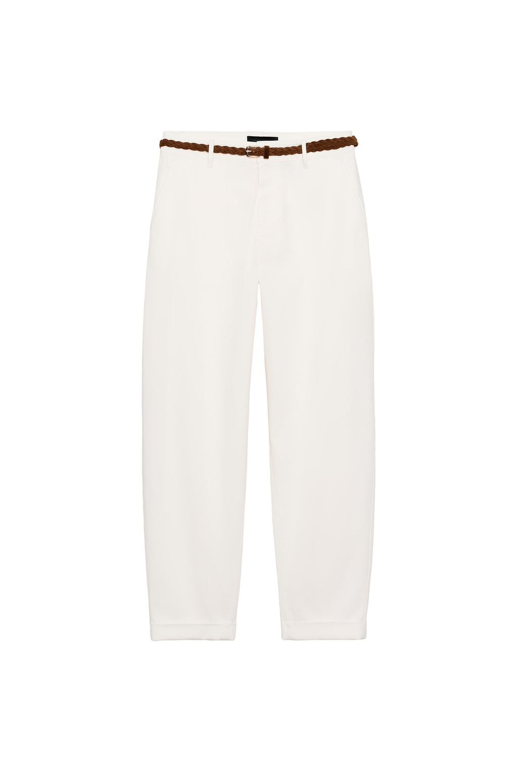 BRAIDED BELT CHINO PANTS - image 3