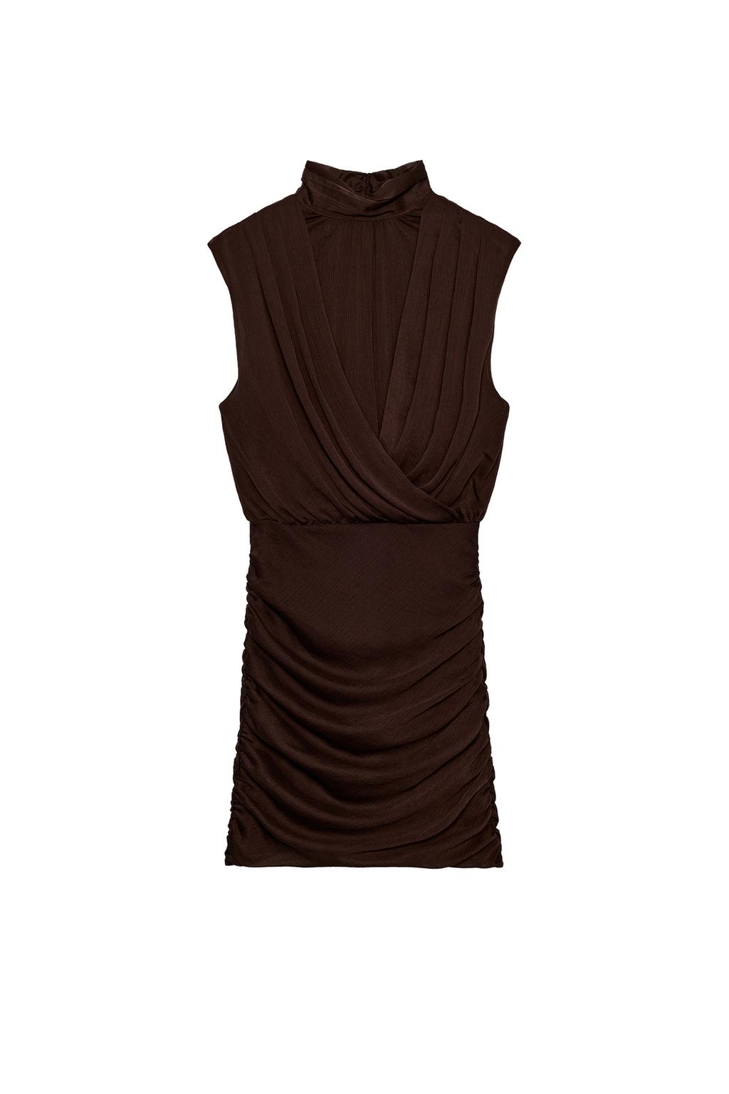 DRAPED MINI DRESS - image 3