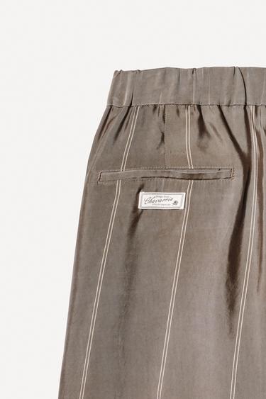 PANTALON JACQUARD CUPRO WILLY CHAVARRIA X ZARA - Vert gris de Zara - Image 5