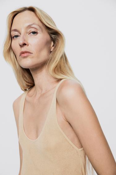 Flowing silk top - LIMITED EDITION — Sand 1