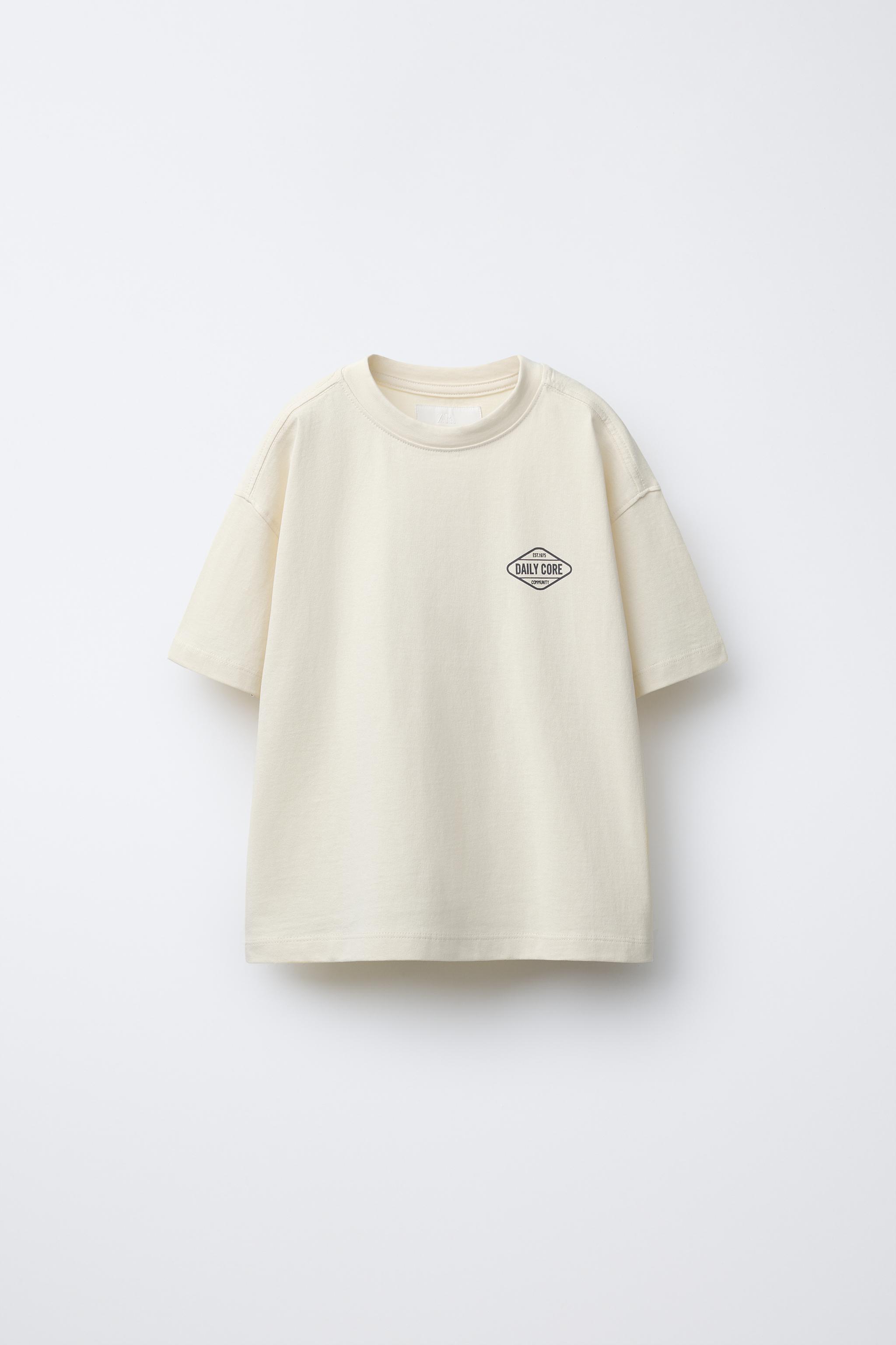 LOGO PRINT T-SHIRT - Yellow | ZARA United States