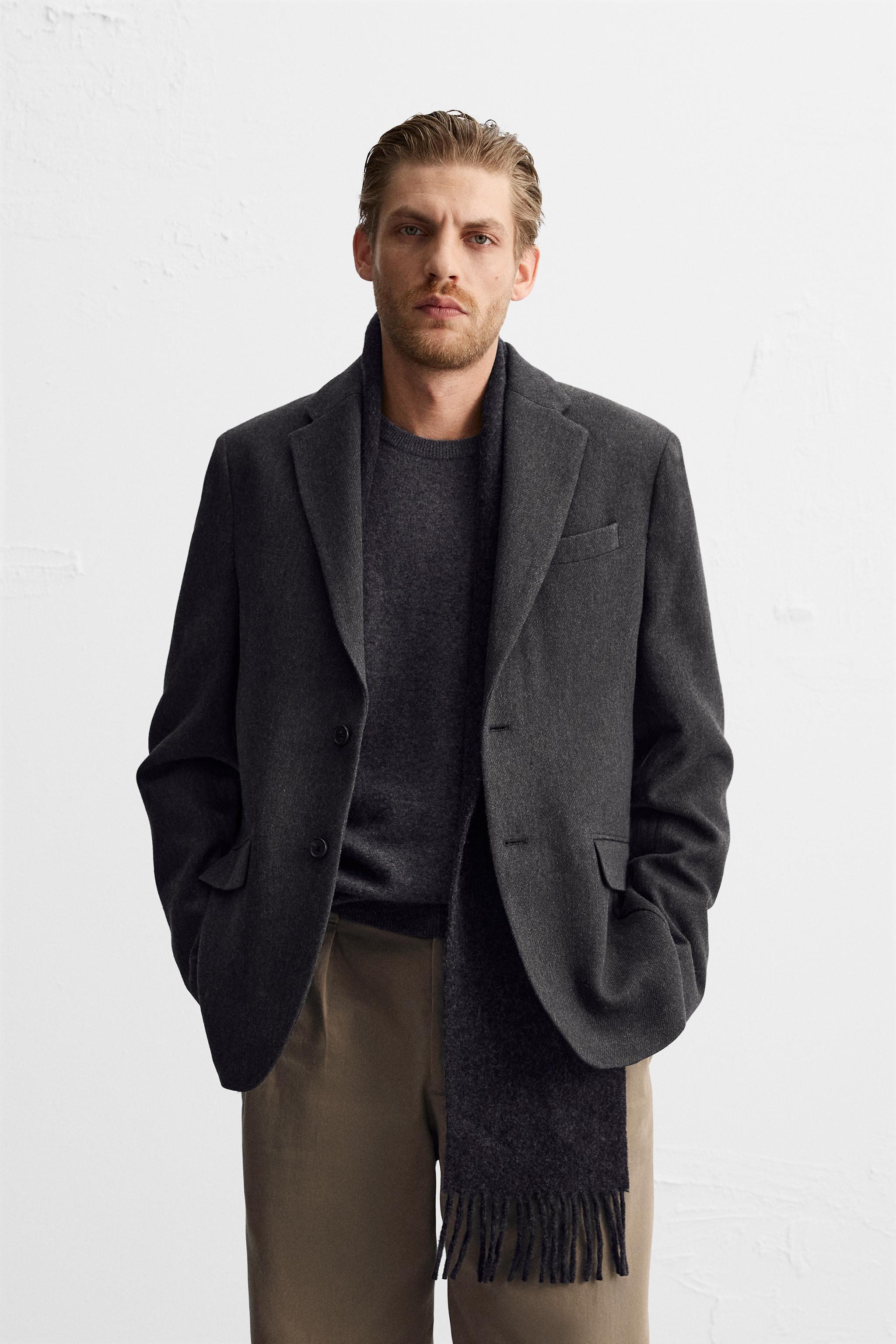 Zara flannel online jacket