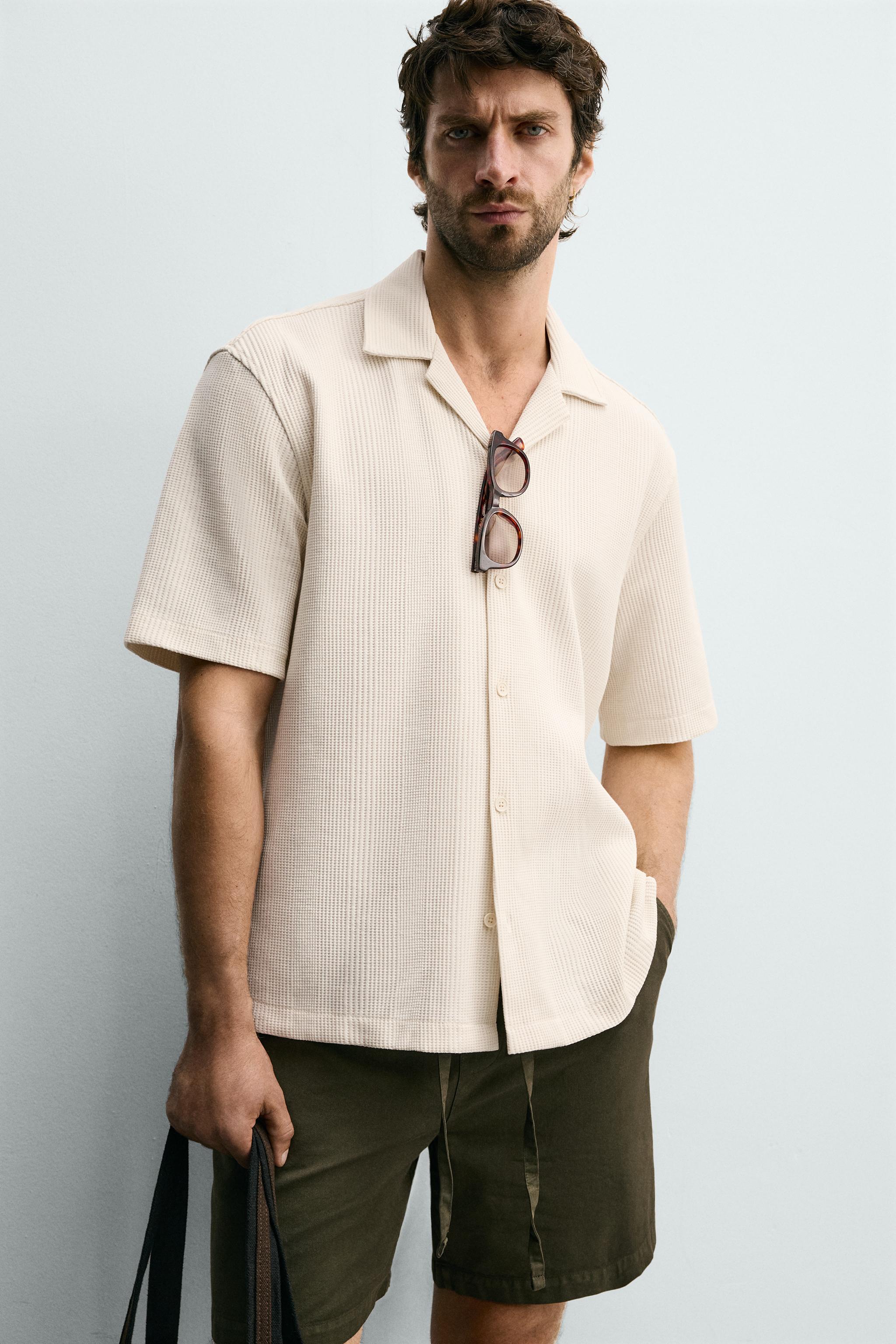 TEXTURED REGULAR FIT SHIRT