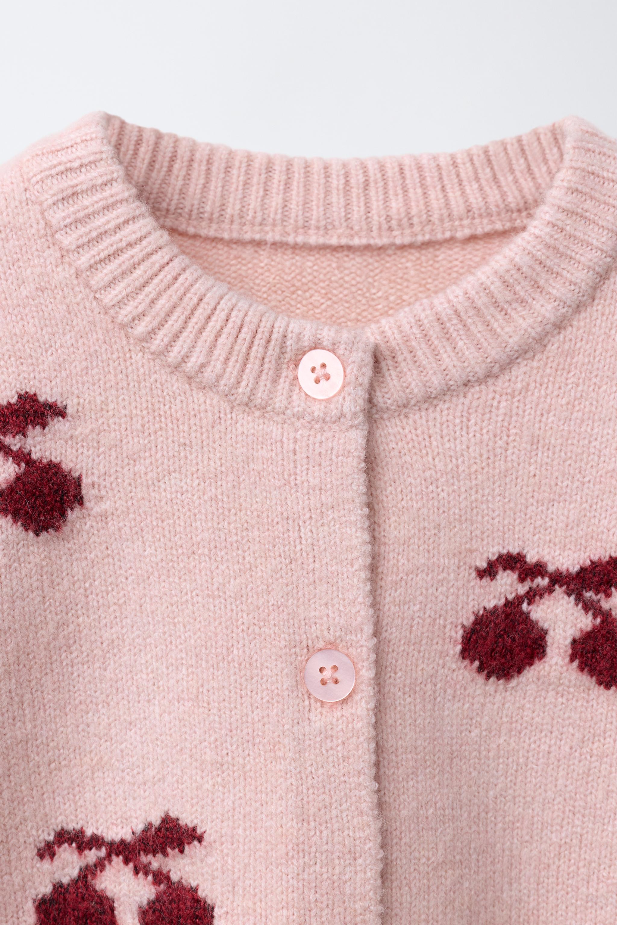 CHERRY KNIT CARDIGAN