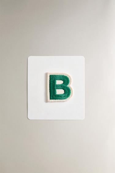 THERMO-ADHESIVE LETTER B PATCH - Blue by Zara - Image 0
