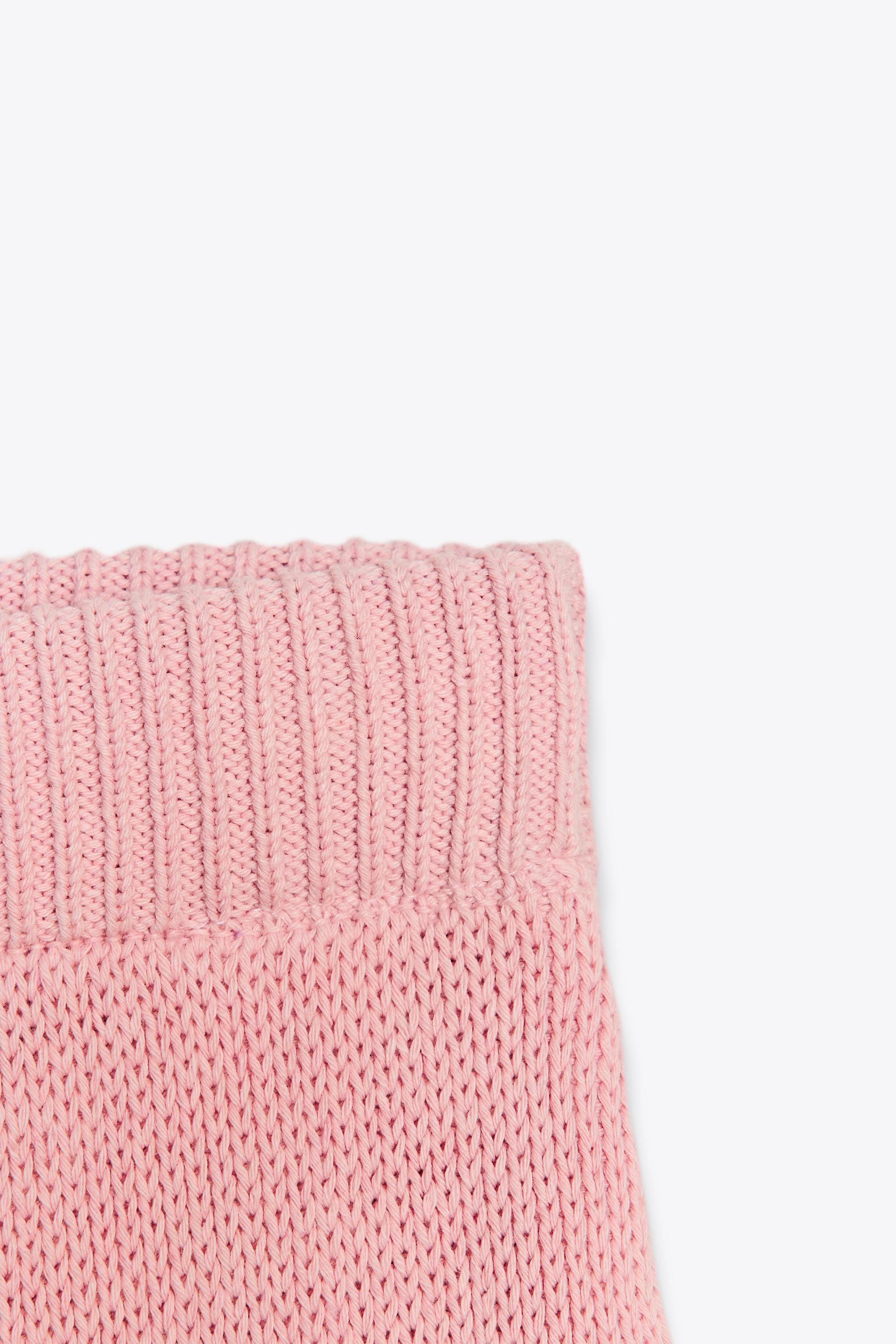 【ZARA】無地ニットミニスカート  6236/009/637 無地ニットミニスカート - ライトピンク | ZARA Japan / 日本
