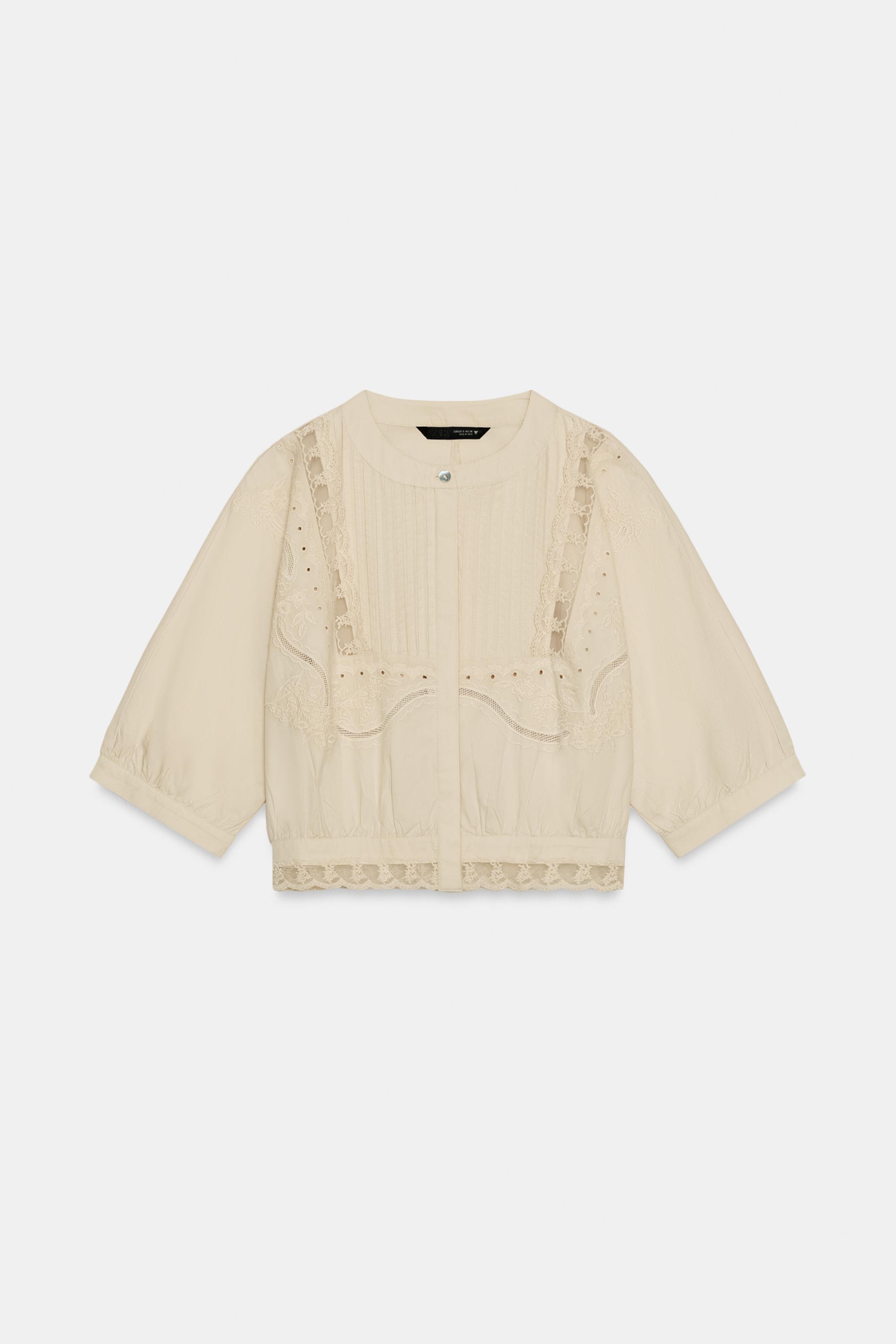 CHEMISE COURTE BRODÉE