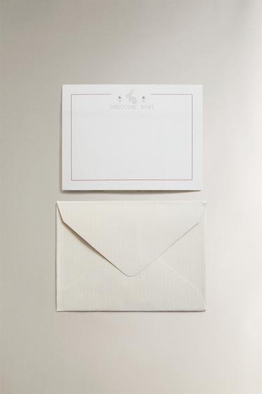 WELCOME-BABY-KARTE HÄSCHEN - Bunt von Zara - Bild 0