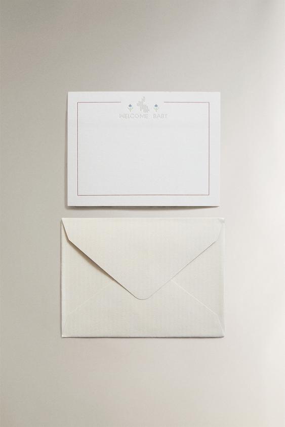 WELCOME-BABY-KARTE HÄSCHEN - Bunt von Zara - Bild 0