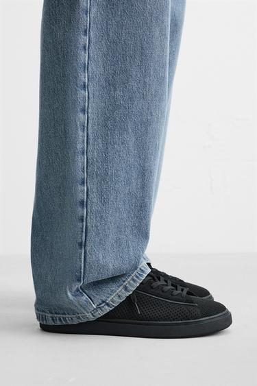 KNIT FABRIC SNEAKERS - Black by Zara - Image 0