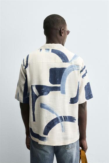 ABSTRACT PRINT SHIRT - Blue by Zara - Image 2