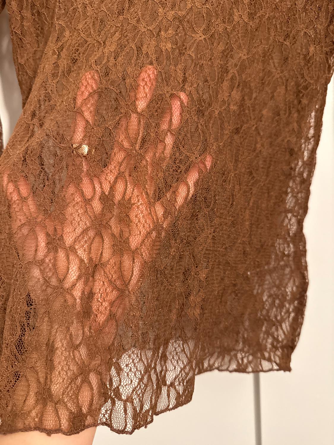 LONG SLEEVE LACE TOP - Image 3