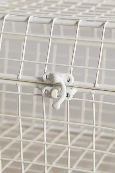 METAL STORAGE HAMPER WITH HANDLES - white by Zara - Image 4