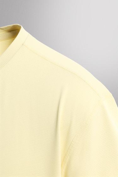 BASIC TECHNICAL T-SHIRT - Light yellow by Zara - Image 2