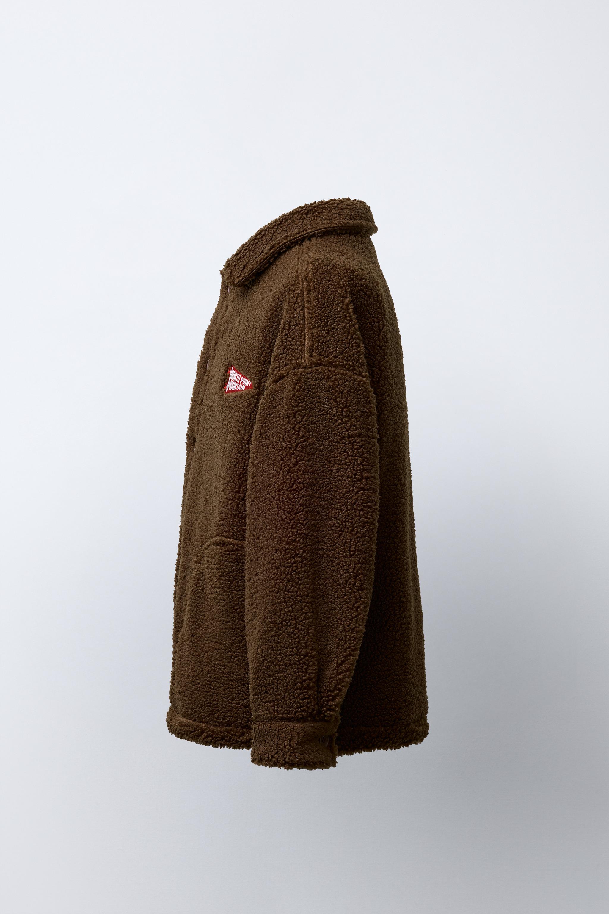 EMBROIDERED FLEECE OVERSHIRT