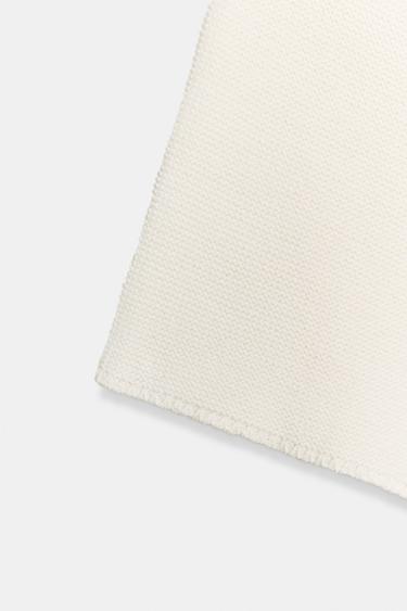 ASYMMETRIC KNIT JUMPER - Ecru by Zara - Image 8