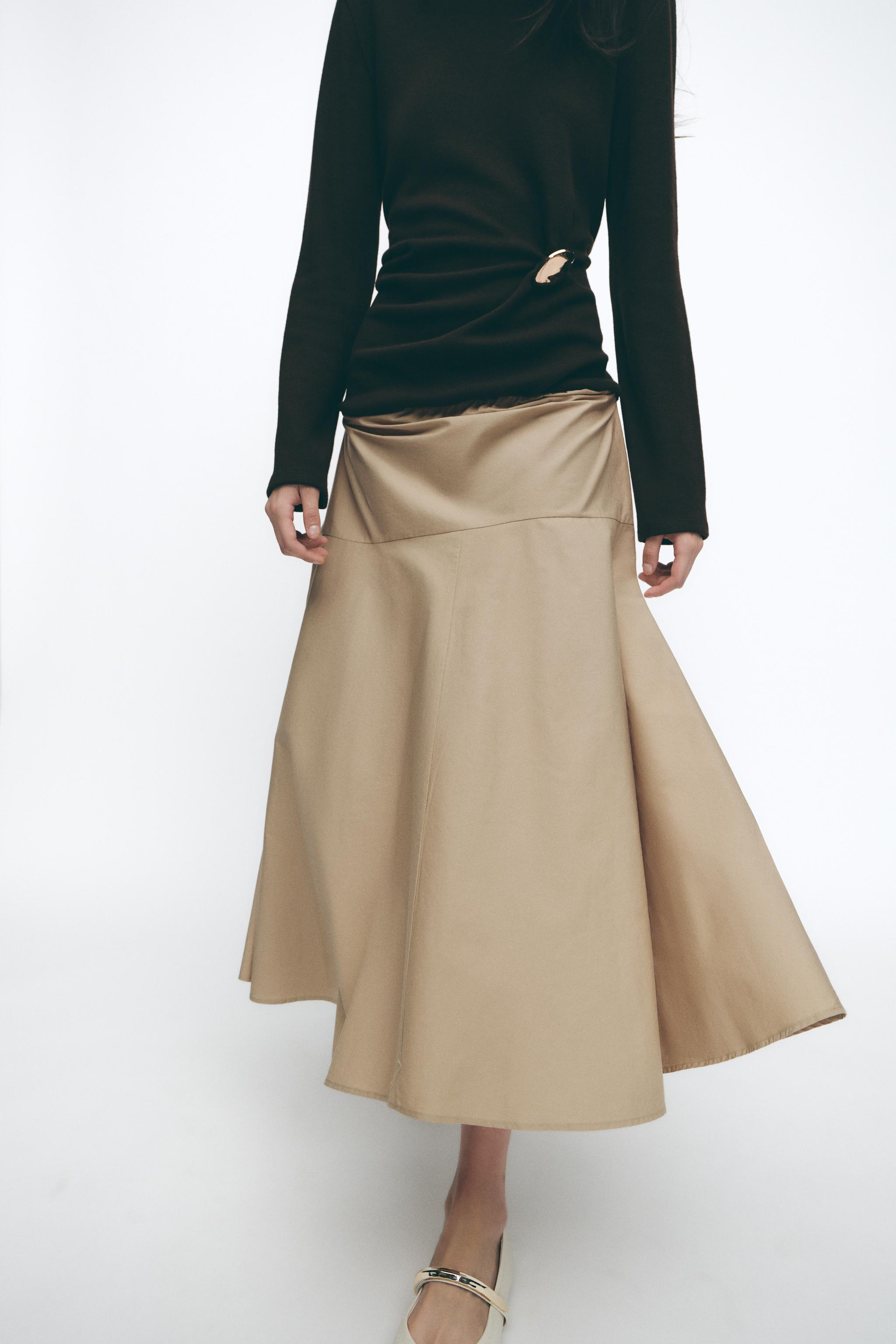 ZARA - 新品 ZARA ザラ ロングワンピース ワンピース ベージュ