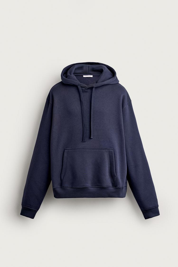SUDADERA RELAXED FIT CAPUCHA BÁSICA
