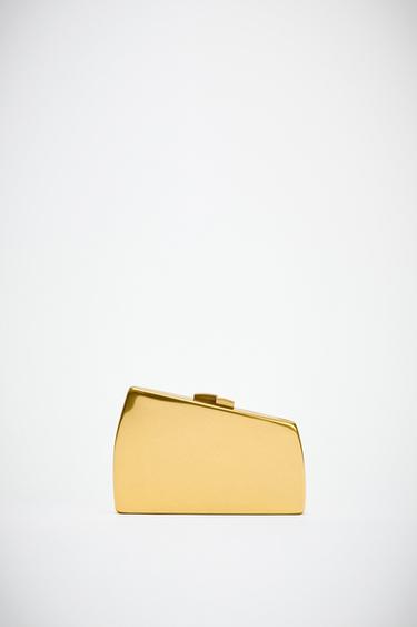 BOLSA CAJA METÁLICA - Oro de Zara