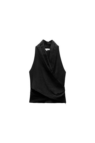 ZW COLLECTION LINEN BLEND TOP