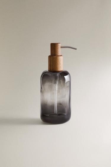 Zaras TVÅLPUMP I OMBRÉ GLAS OCH AKACIA - Mörkgrå - Bild 0