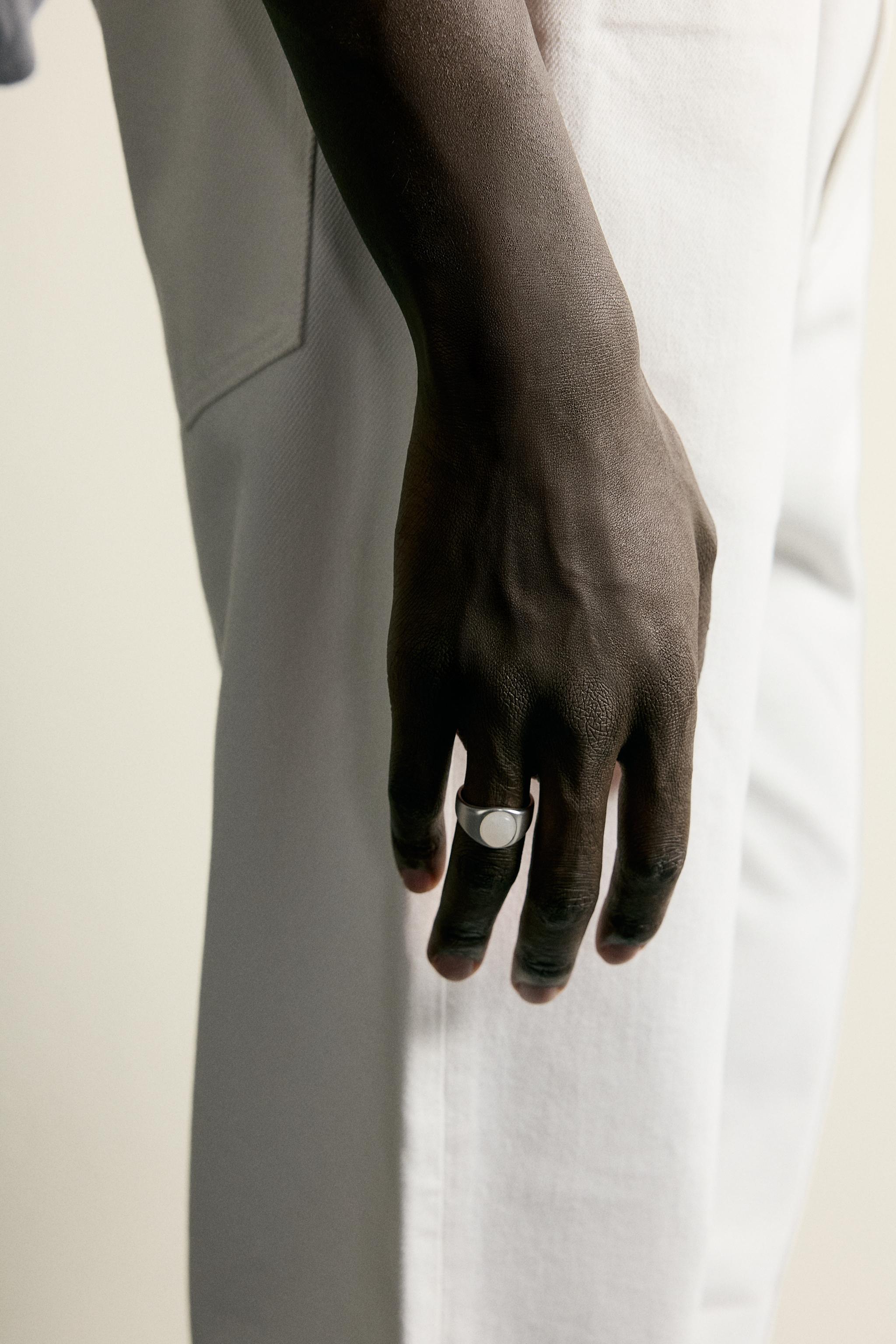 Мужские аксессуары Zara COMBINED STONE SIGNET RING — фото 2