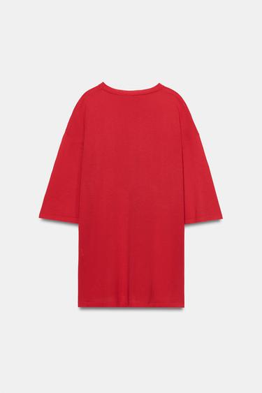 TOP OVERSIZE EN MAILLE - Rouge de Zara - Image 4