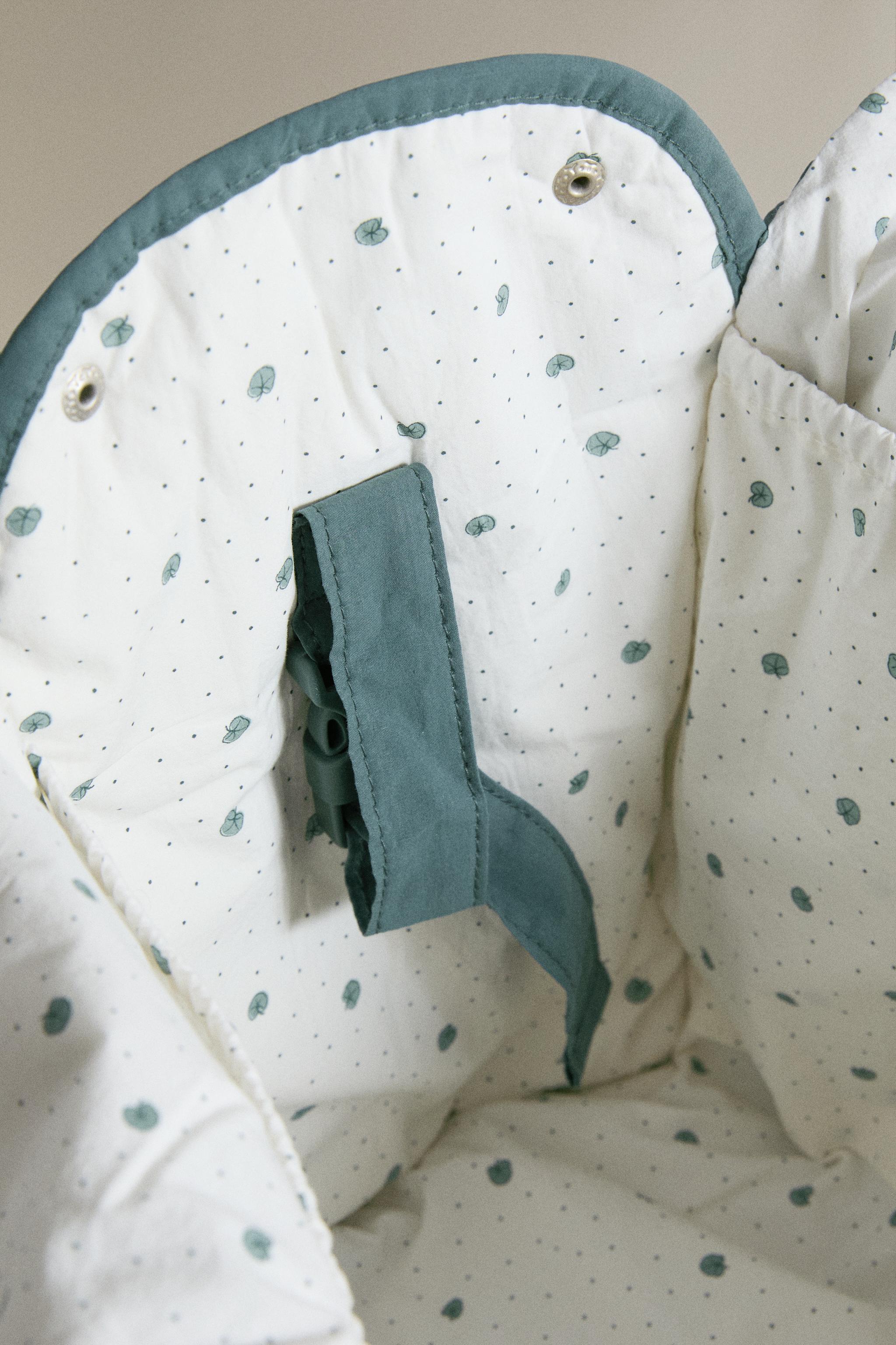 Детские сумки Zara COTTON LEAF PRINT DIAPER — фото 3