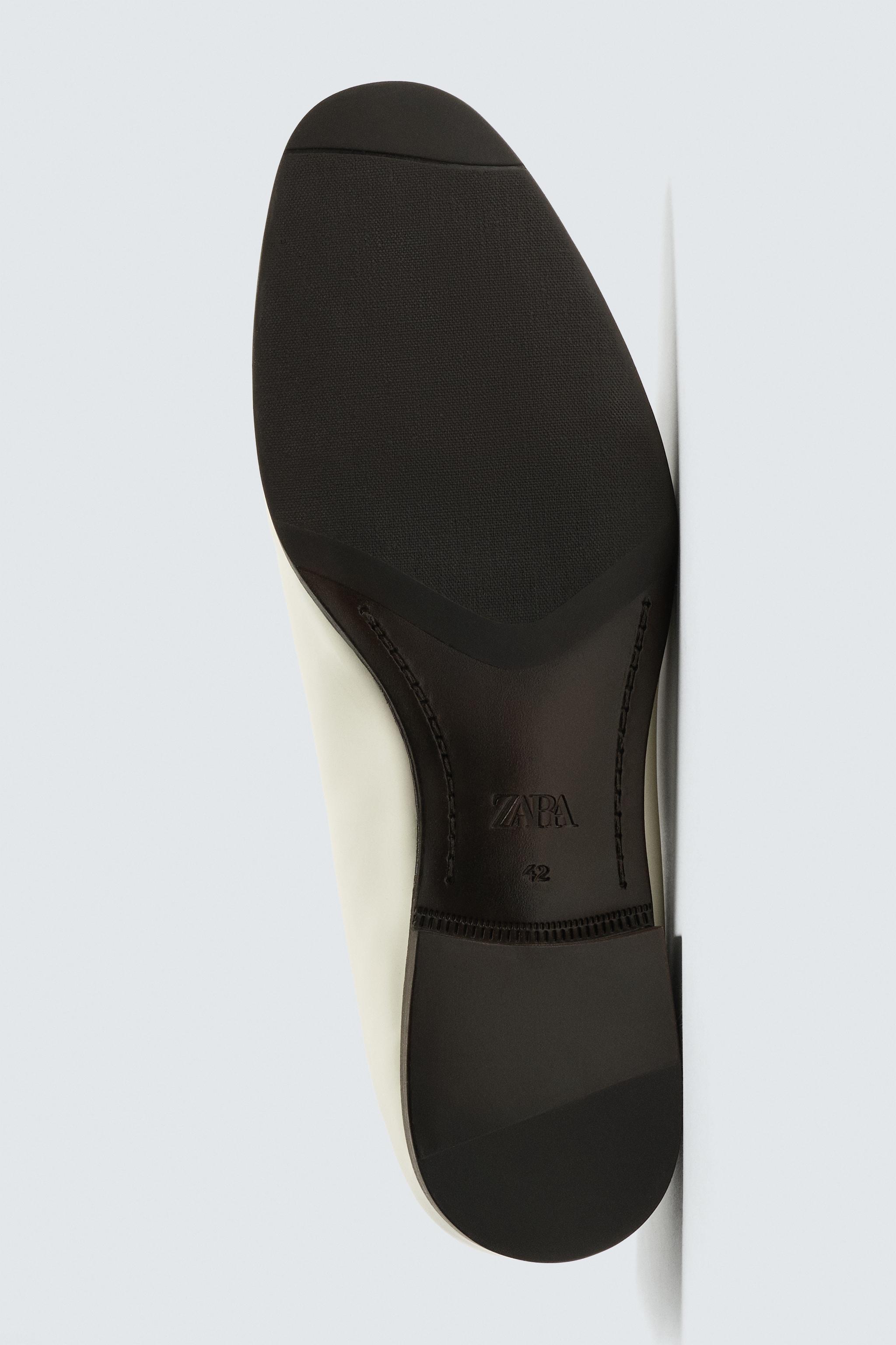 WILLY CHAVARRIA X ZARA PATENT LEATHER LOAFERS - Ecru White | ZARA