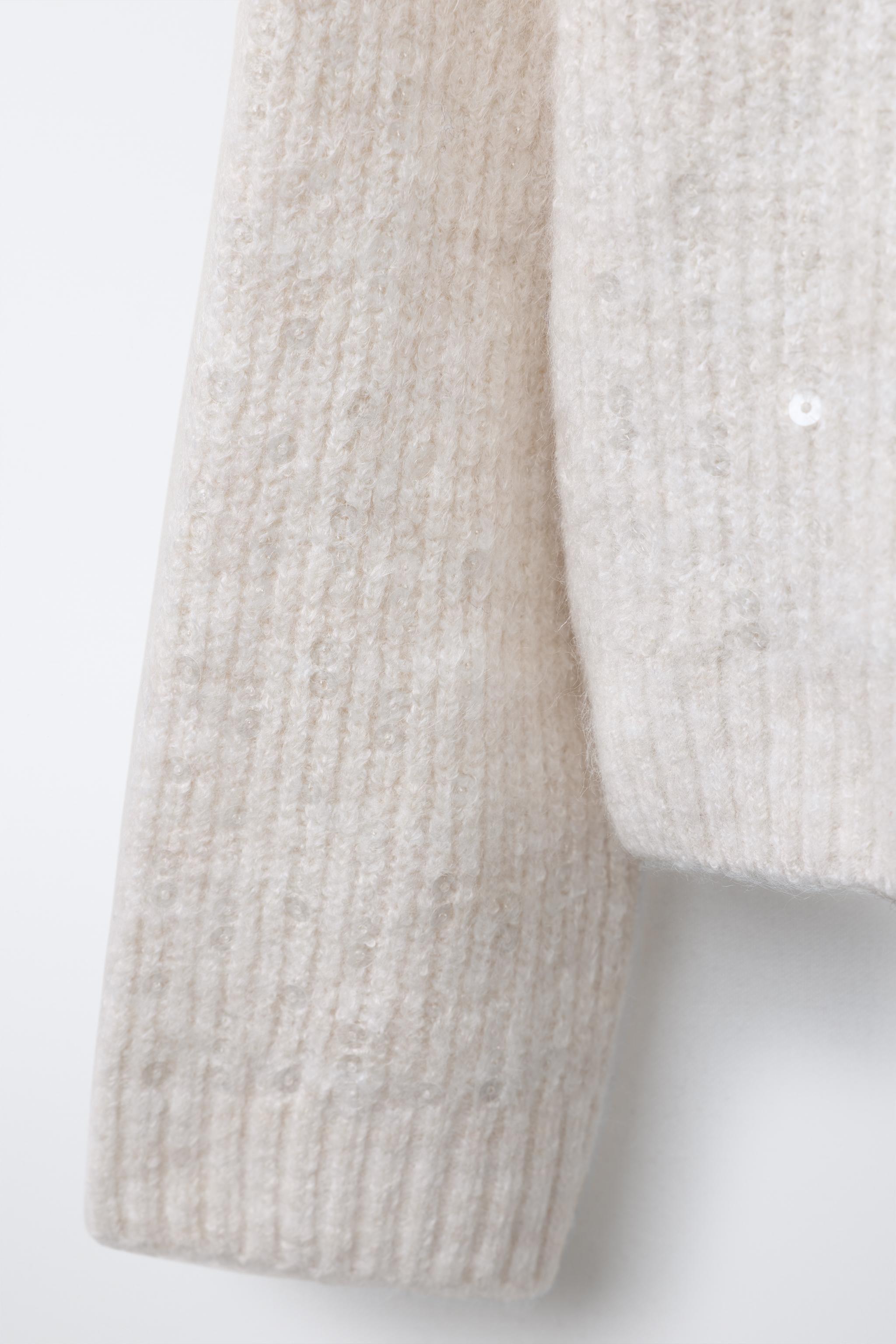 SEQUIN KNIT SWEATER