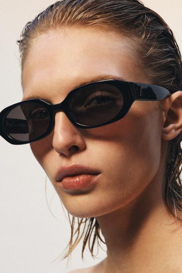 GAFAS DE SOL PASTA RECTANGULARES - Negro de Zara