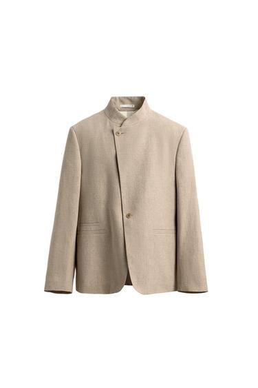RELAXED FIT DOUBLE-BREASTED BLAZER - Light beige by Zara