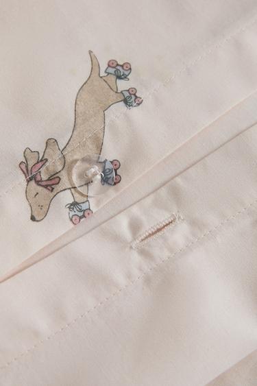 CHILDREN'S SKATER DOG DUVET COVER - Multicoloured by Zara - Image 4