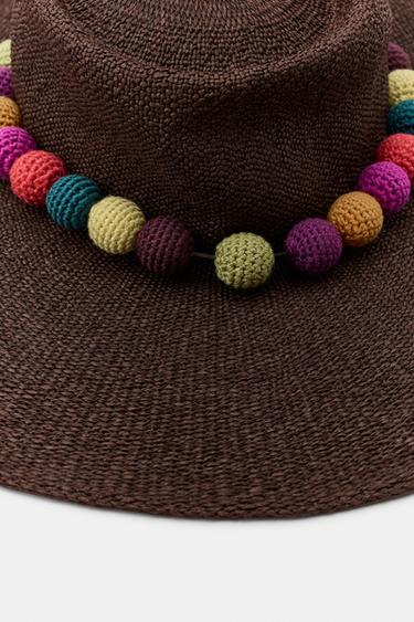 CROCHET BALL HAT - Brown by Zara - Image 3