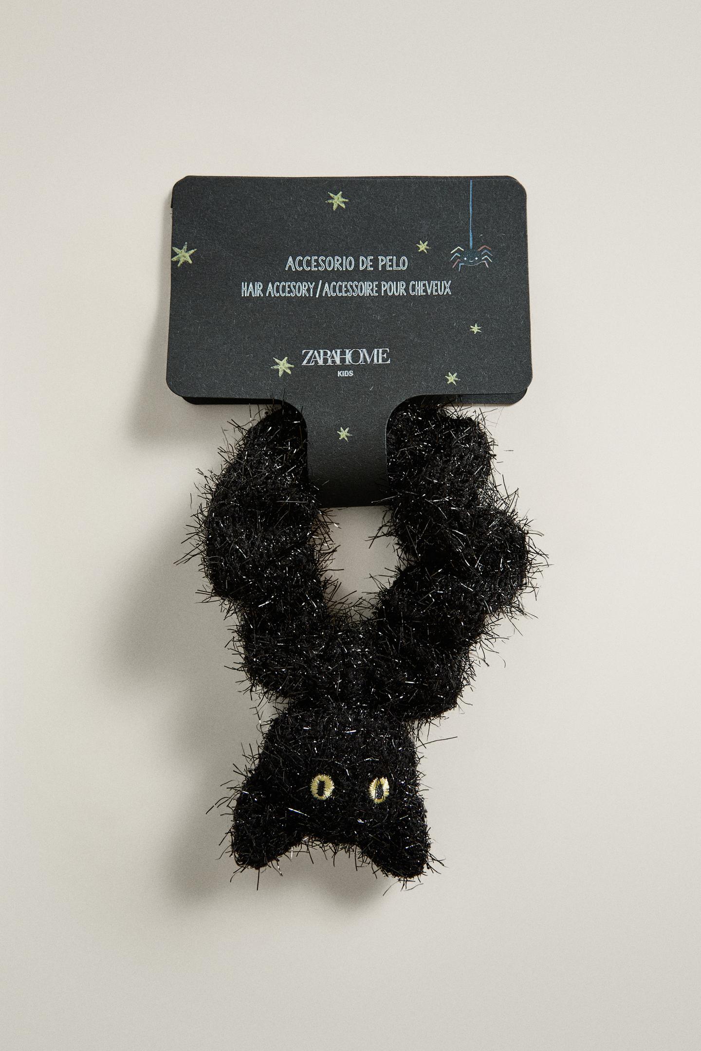 Детские аксессуары для волос Zara Halloween Cat Kids Hair Scrunchie, цвет: Чёрный — фото 4