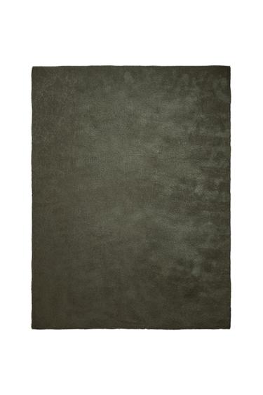 COPERTA JACQUARD FLORES - Verde / Blu di Zara