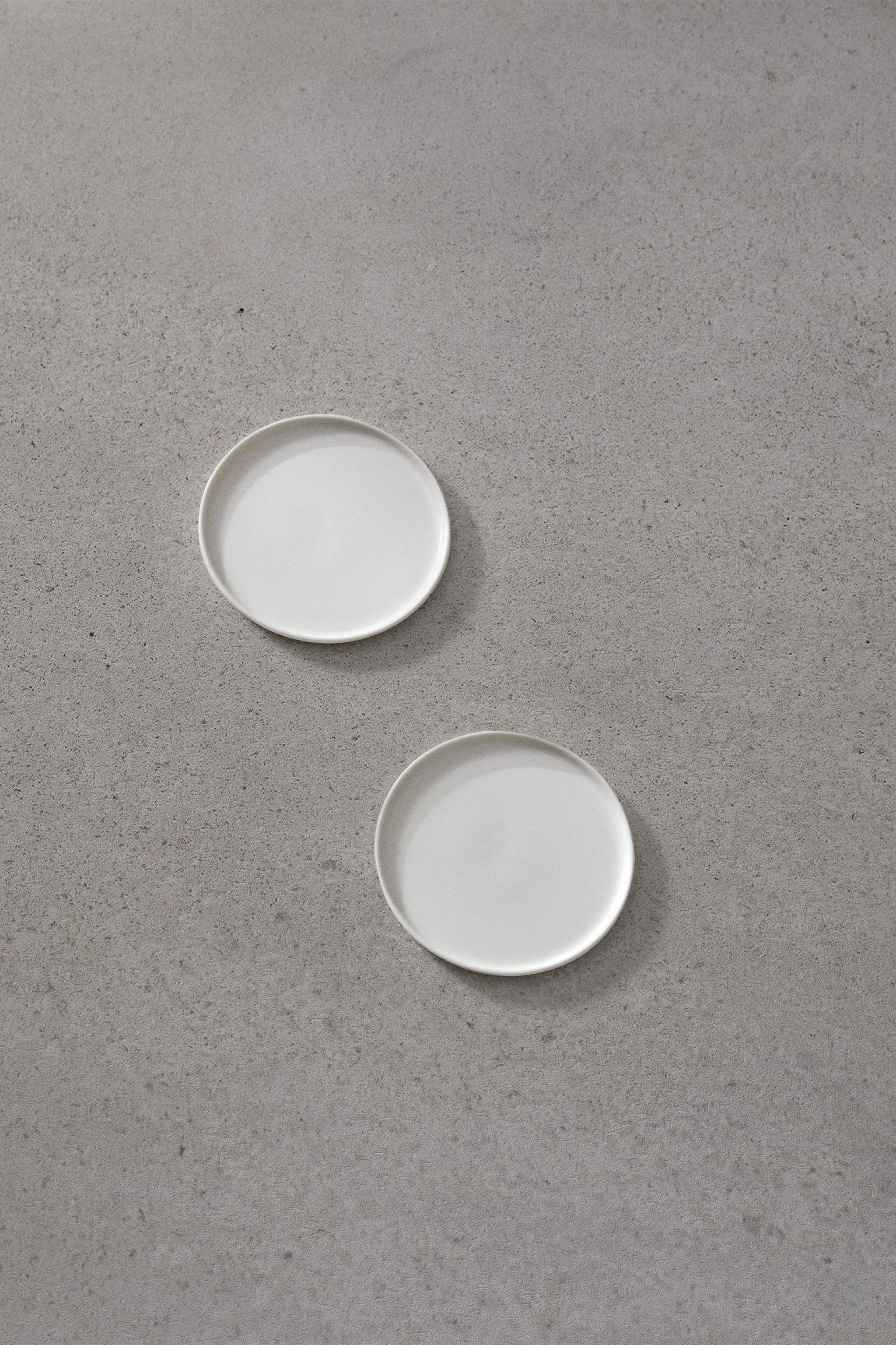 SET OF 2 - PLATE XS - ecru-white | ZARA United States