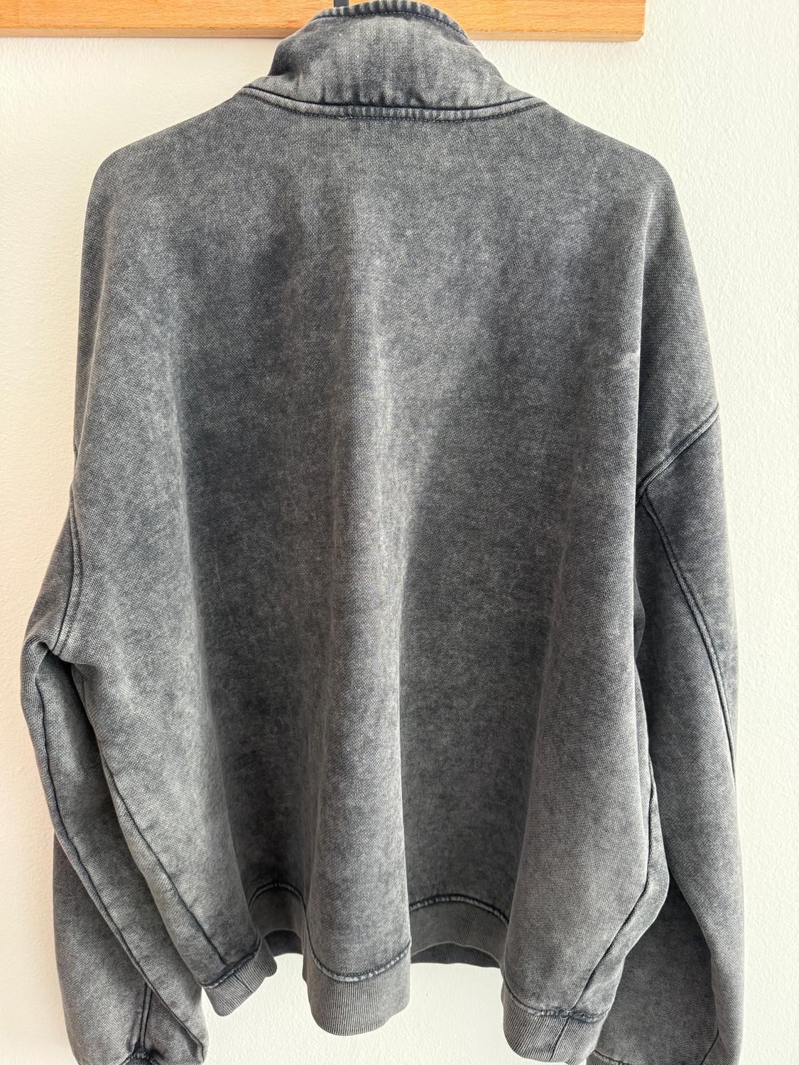 WASHED QUARTER-ZIP SWEATSHIRT - Image 2