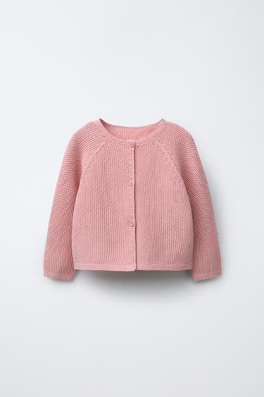 KNIT CARDIGAN - Pink by Zara - Image 0