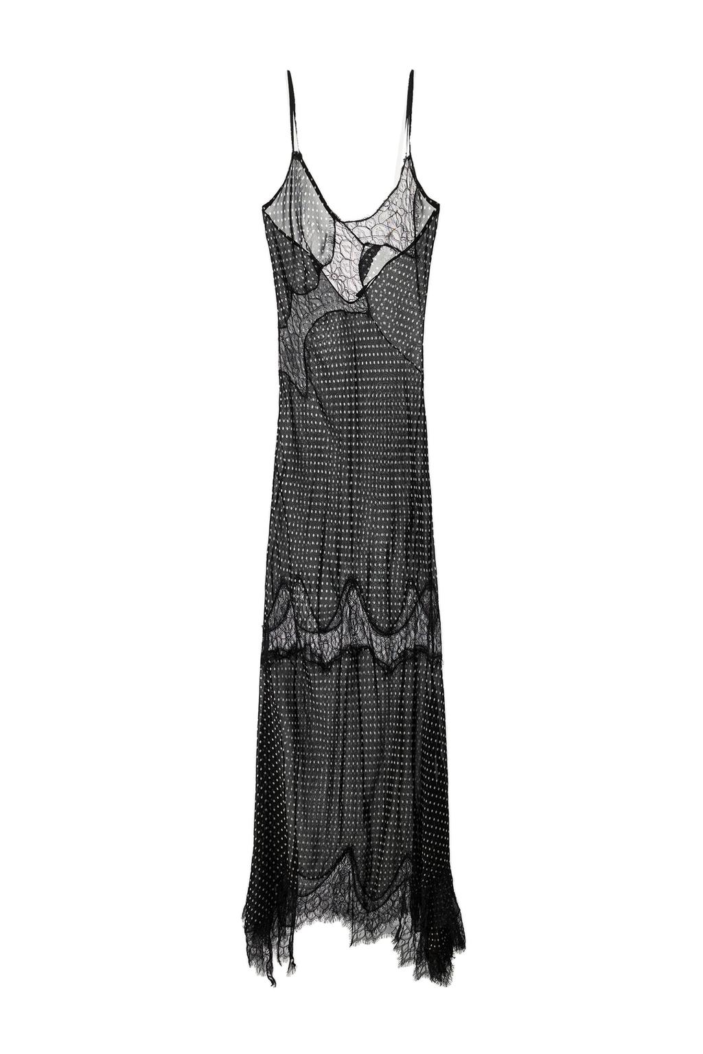 DOTTED LACE PRINT DRESS - image 3