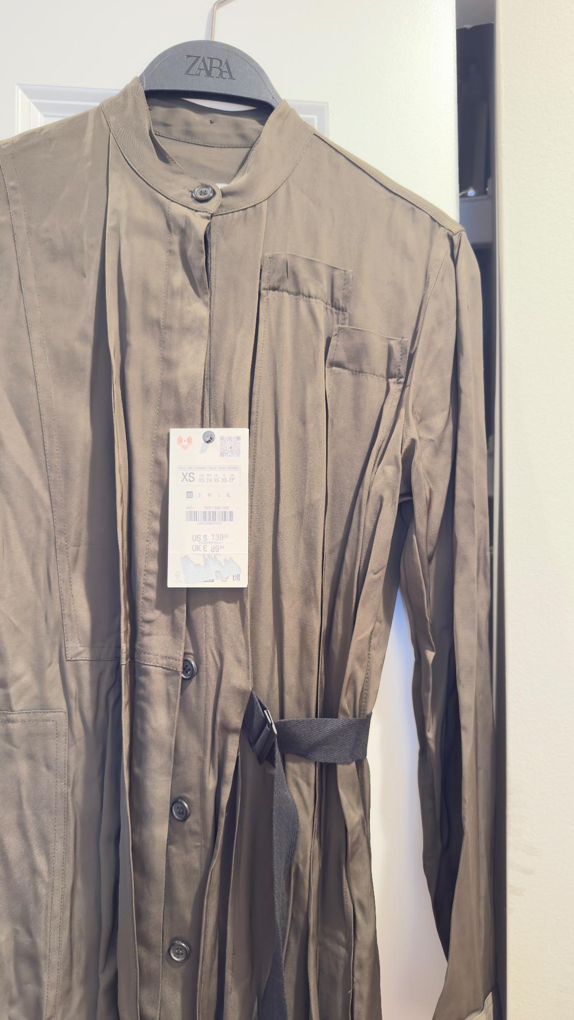 PLEATED SHIRTDRESS ZW COLLECTION - Image 2